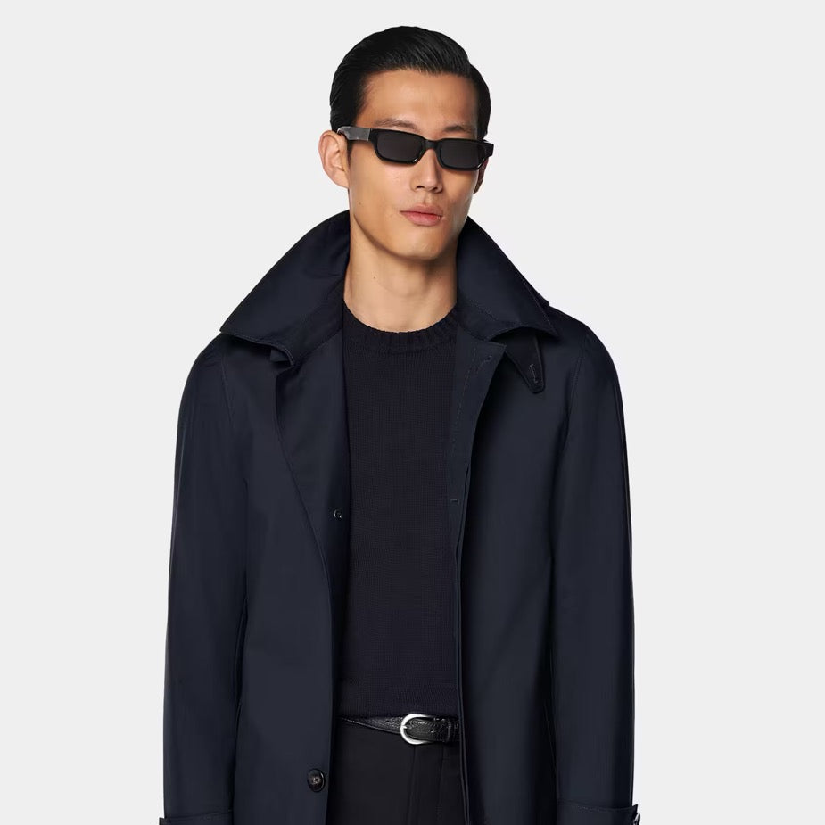 Navy Raincoat