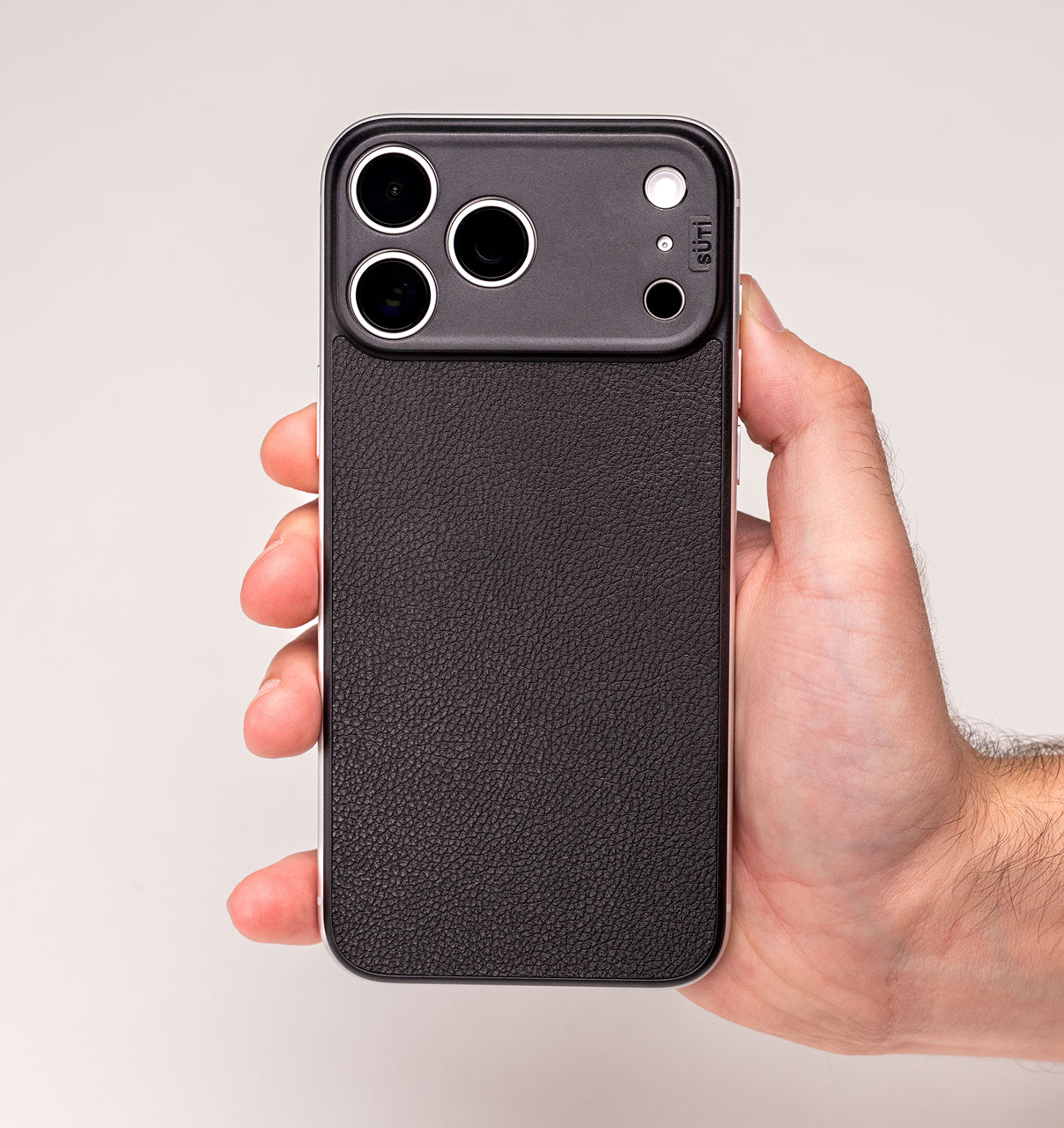 SUTI PhoneBack iPhone15Pro用 ブラック PhoneBack by Süti - Thinnest iPhone Case Minimalist for the Caseless