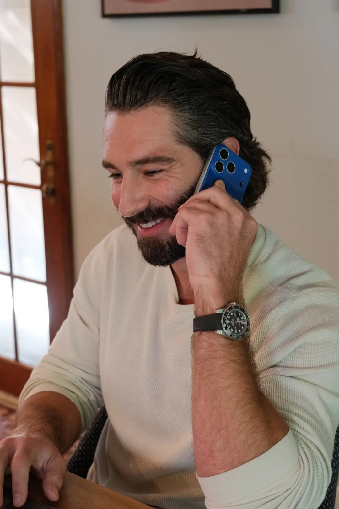 Blueberry Crush Silicone PhoneBack on iPhone 17 Pro