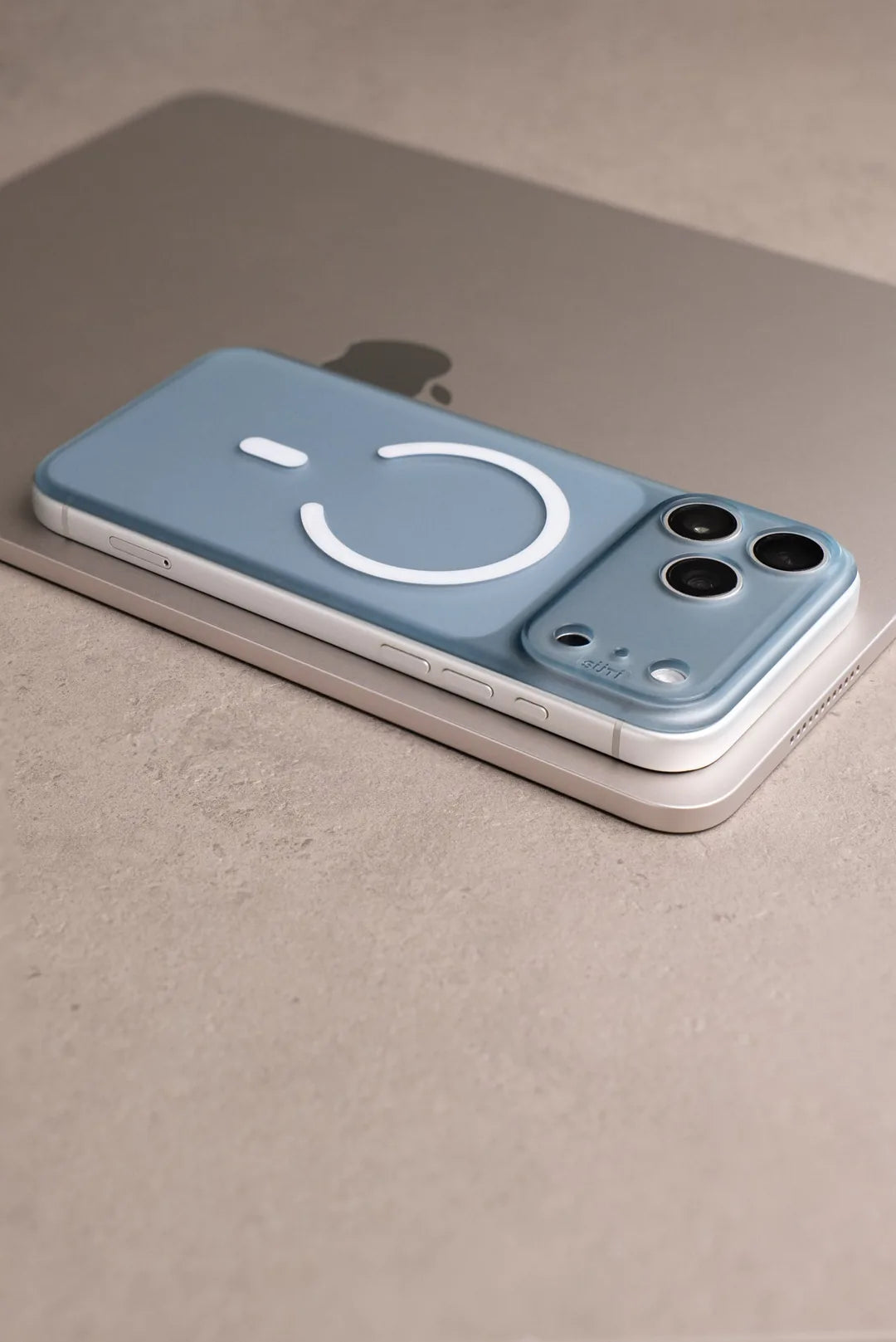 Frosted Iced Blueberry PhoneBack on iPhone 17 Pro