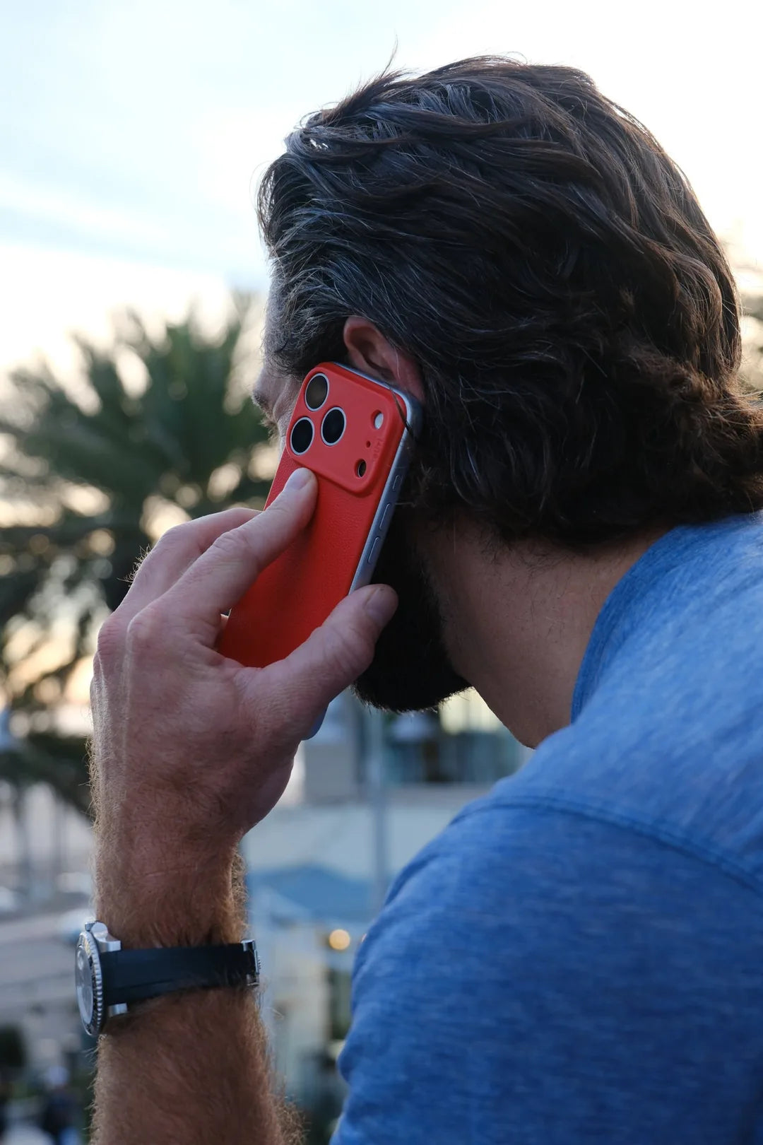 Maranello Red NanoLeather PhoneBack on iPhone 18 Pro