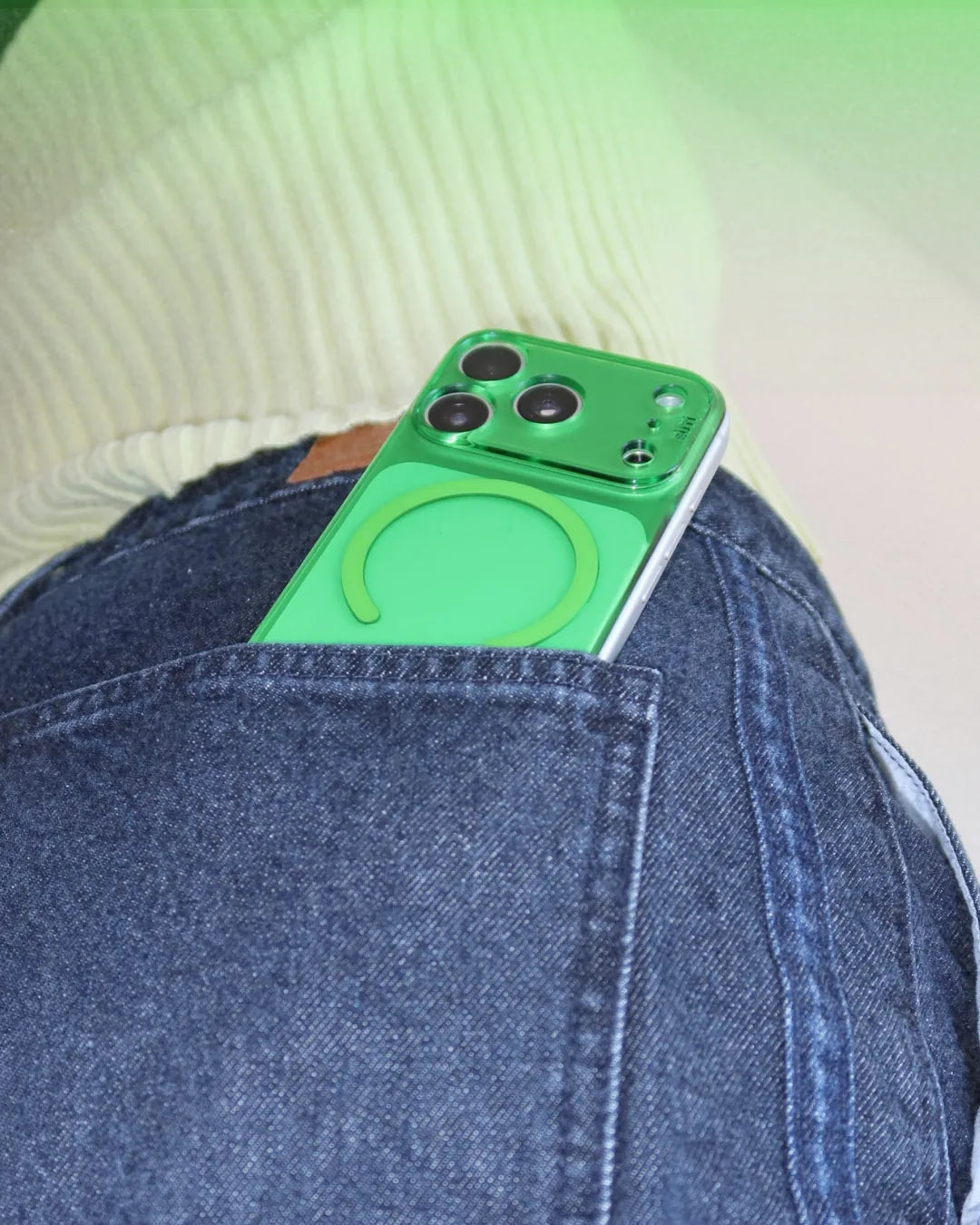 Lime PhoneBack on iPhone 17 Pro Max